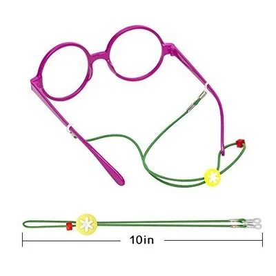 HALF CRESCEN Kids Glasses Strap (Pack of 12) Eyeglasses 21in, (Colorful) 2