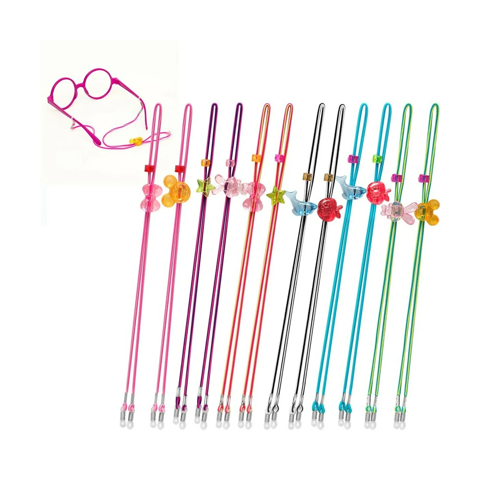 Kids Glasses Strap (12PCS) Kid Eyeglass Strap Sunglasses Retainer for Boys Girls
